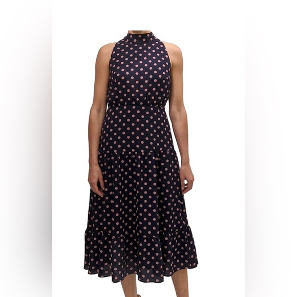 Sam Edelman Dresses & Skirts - Sam Edelman Women’s‎ Tiered Blue/Pink Halter Midi Party Cocktail Dress Size 10